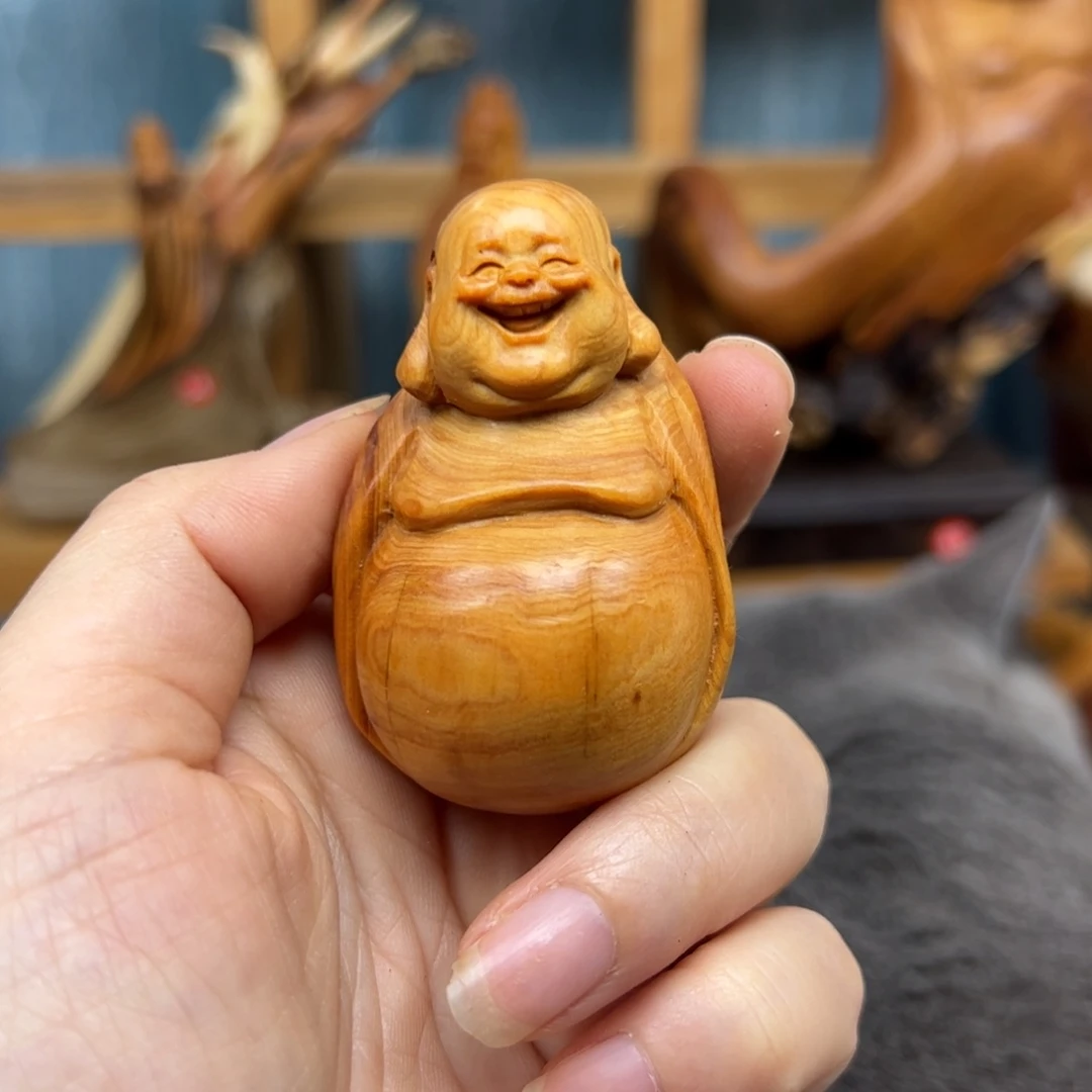 木用****9崖柏木摆件手把件