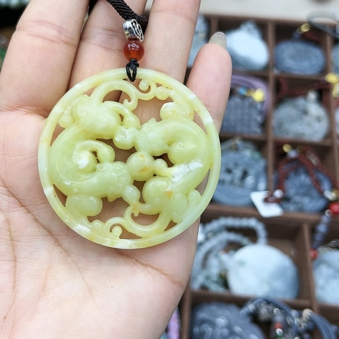 【闪购商品】蛇纹石玉未镶嵌颈饰