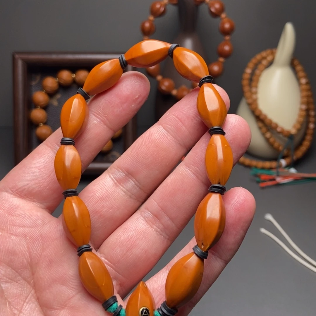 橄榄核手串/手链水晶核 三面佛 苏工 橄榄核手串