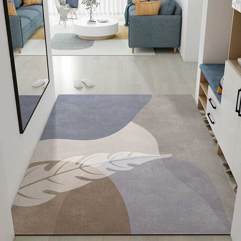 入户门皮革免洗地毯进门口家用客厅卧室门垫防水防滑免洗垫子地垫