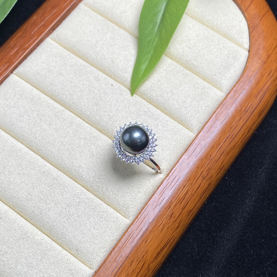 S925银天然海水珍珠戒指约10mm-2511180002-QGHL多样性发一