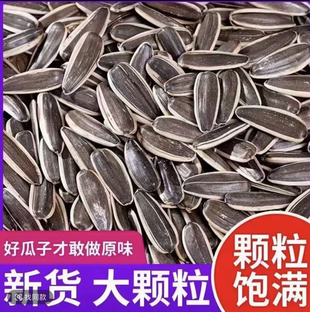新鲜原味炒熟细长葵花籽休闲零食追剧必备
