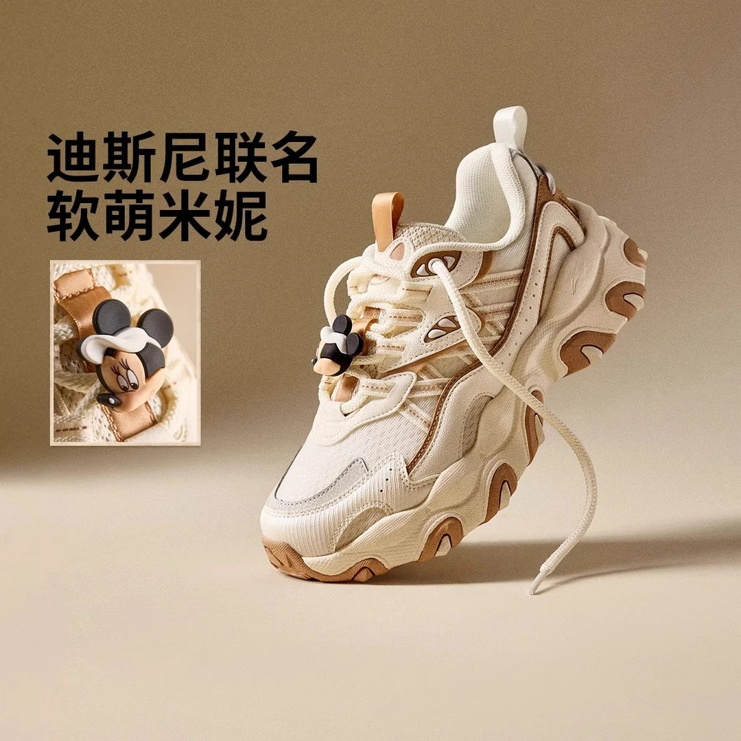 李宁迪士尼联名猫爪增高厚底运动女鞋2025新款潮流休闲鞋AGCV044