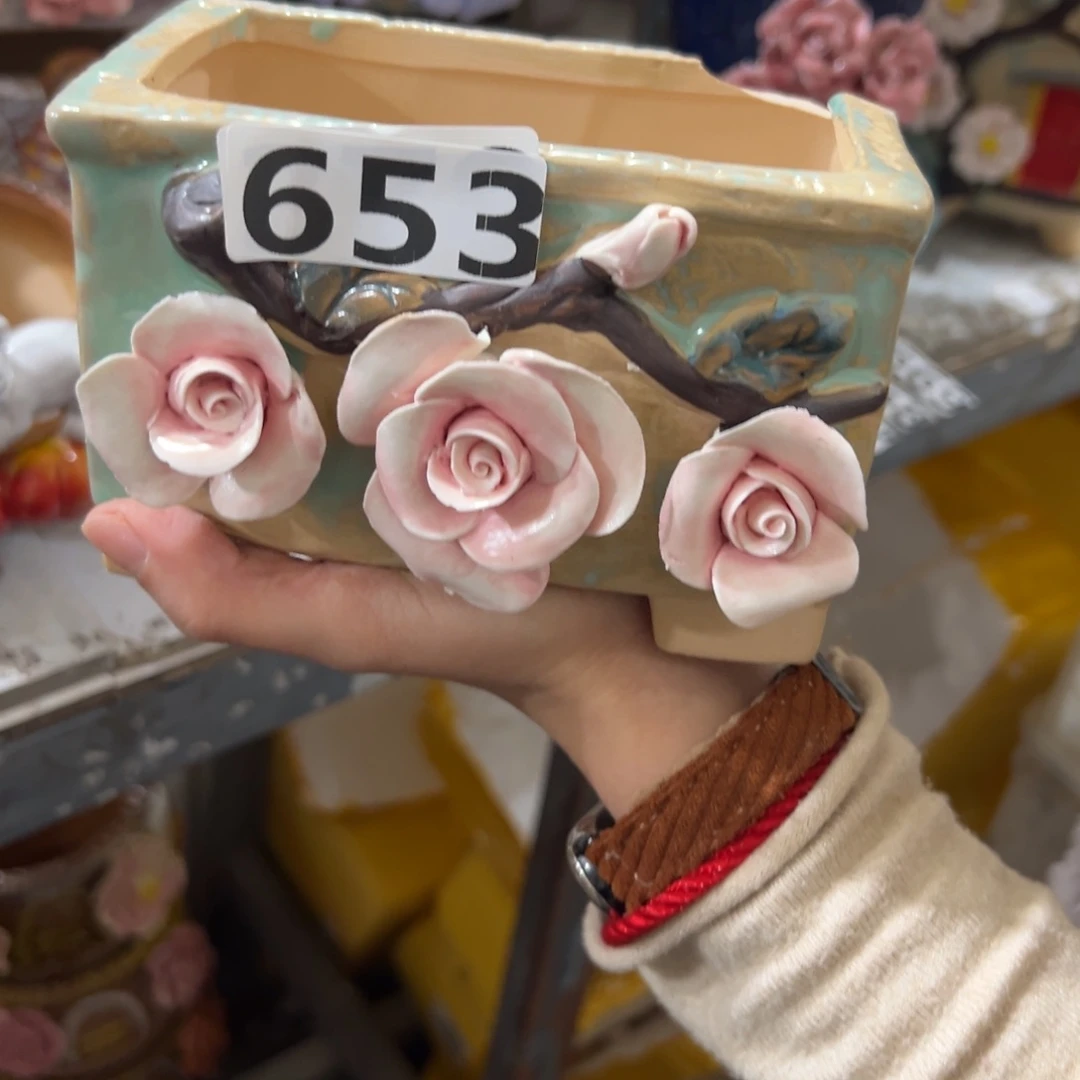 满20米秒退拉黑多肉花盆瑕疵653