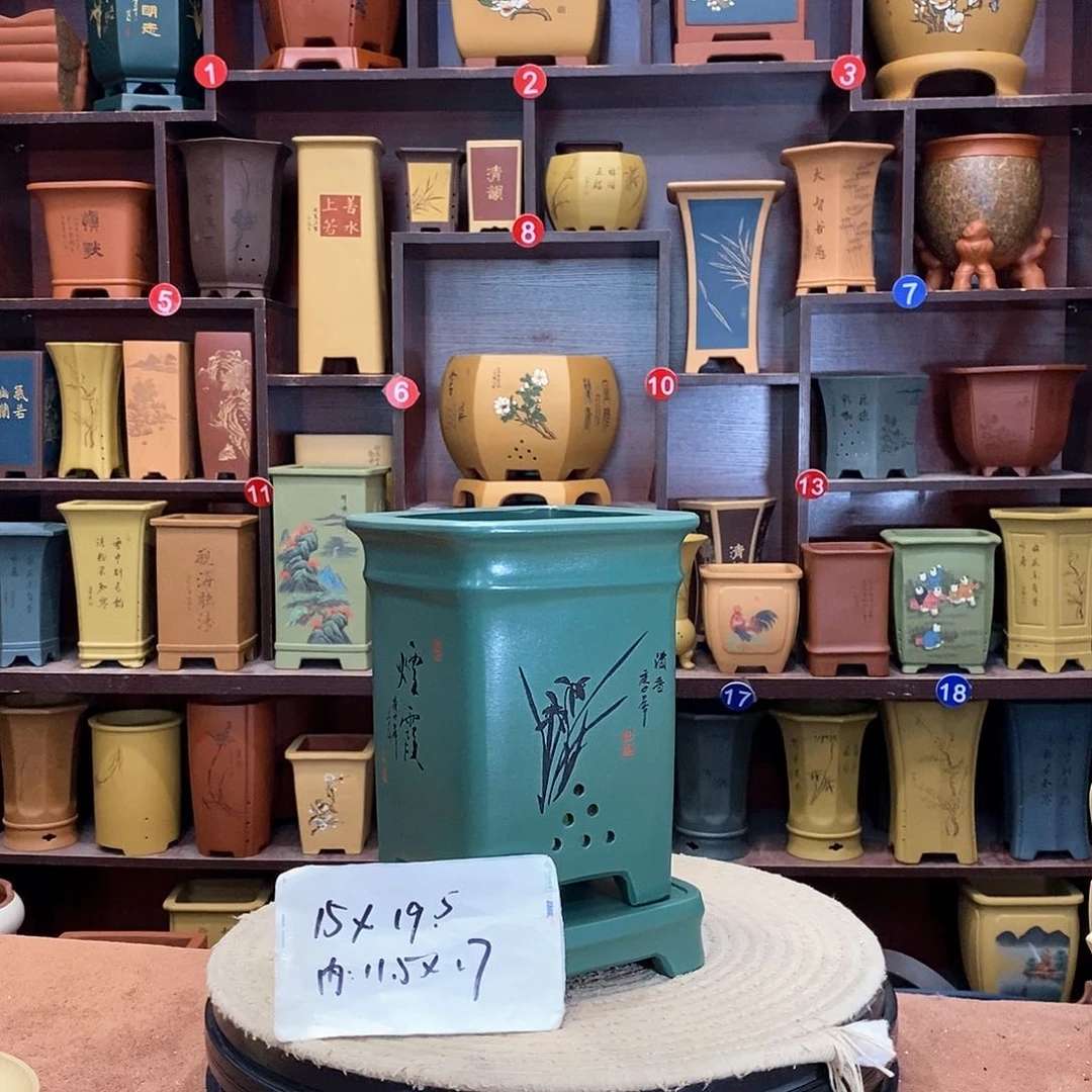 紫砂花盆紫砂花盆