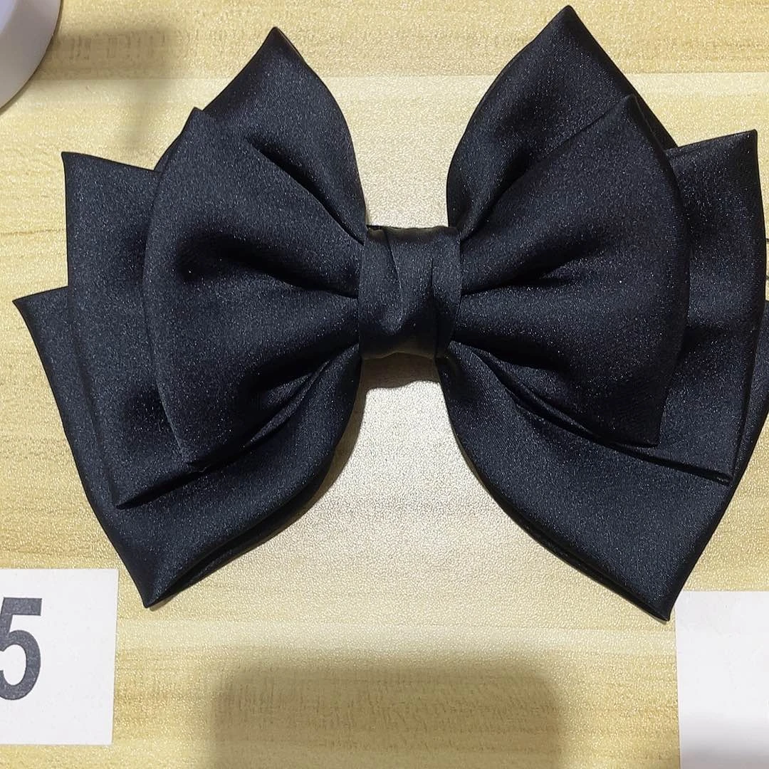 皮质铁合金蝴蝶结发夹