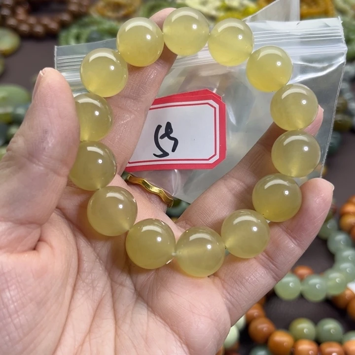 唐***a蛇纹石玉未镶嵌手链