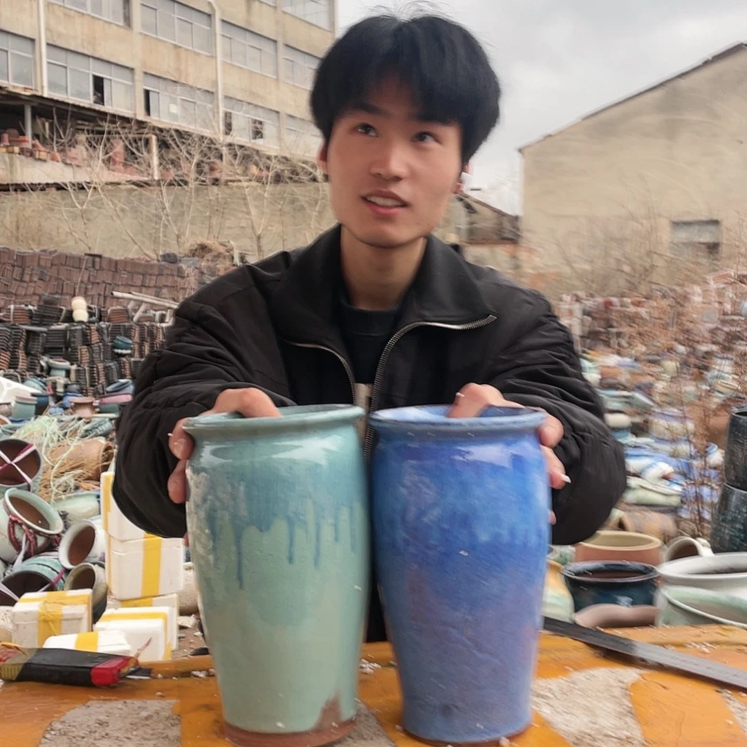 无铅玻璃宜兴紫砂花盆