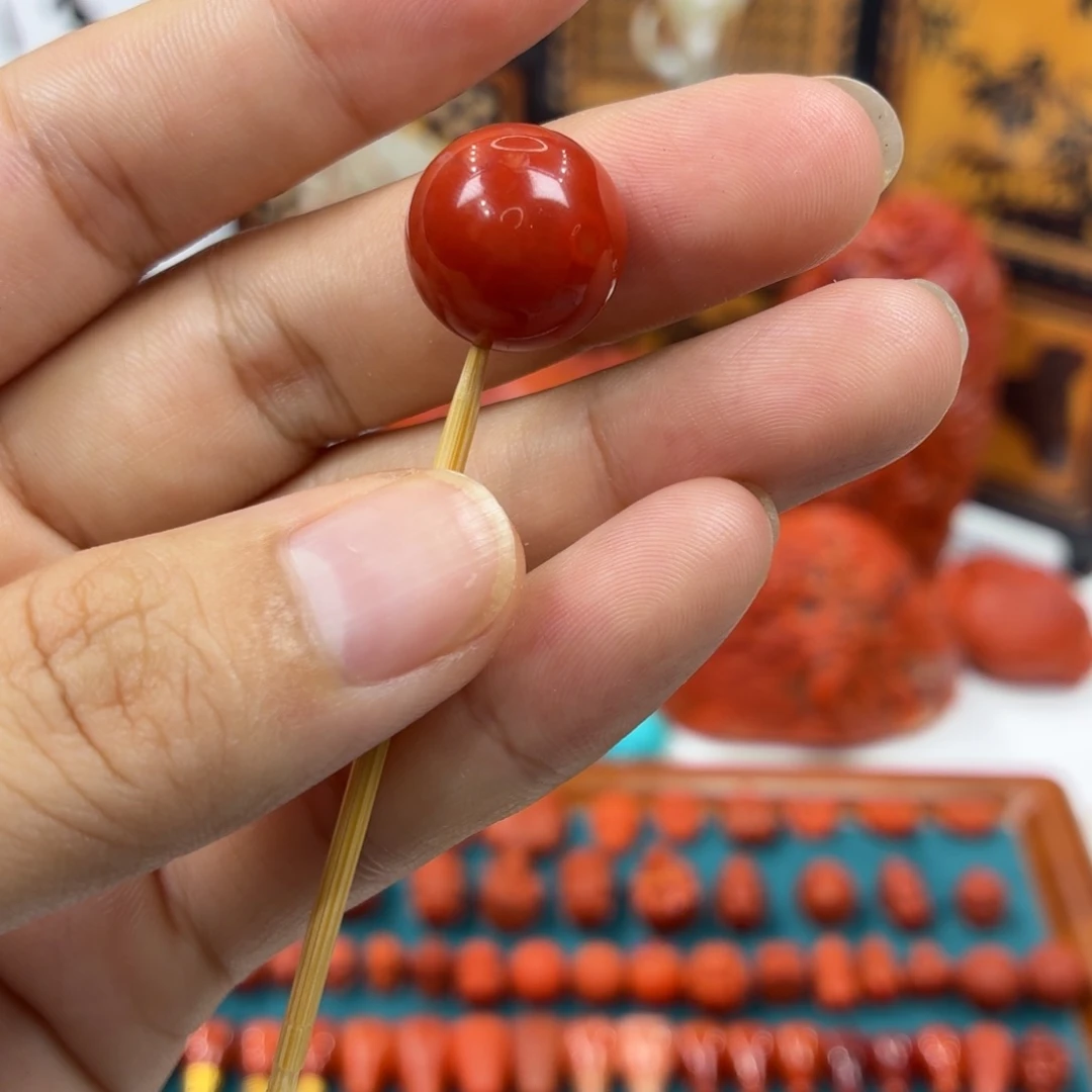 南红玛瑙未镶嵌配饰14mm