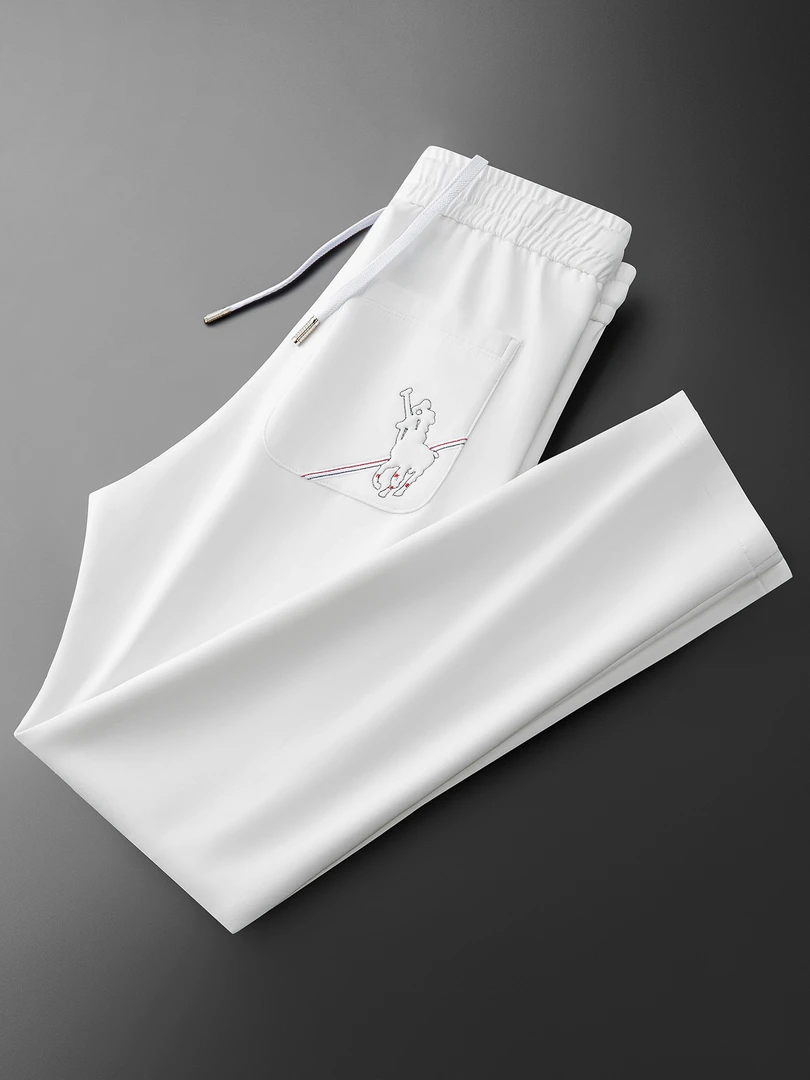 2025秋季新款男士轻奢潮流运动风卫裤柔软男士时尚修身直筒休闲裤