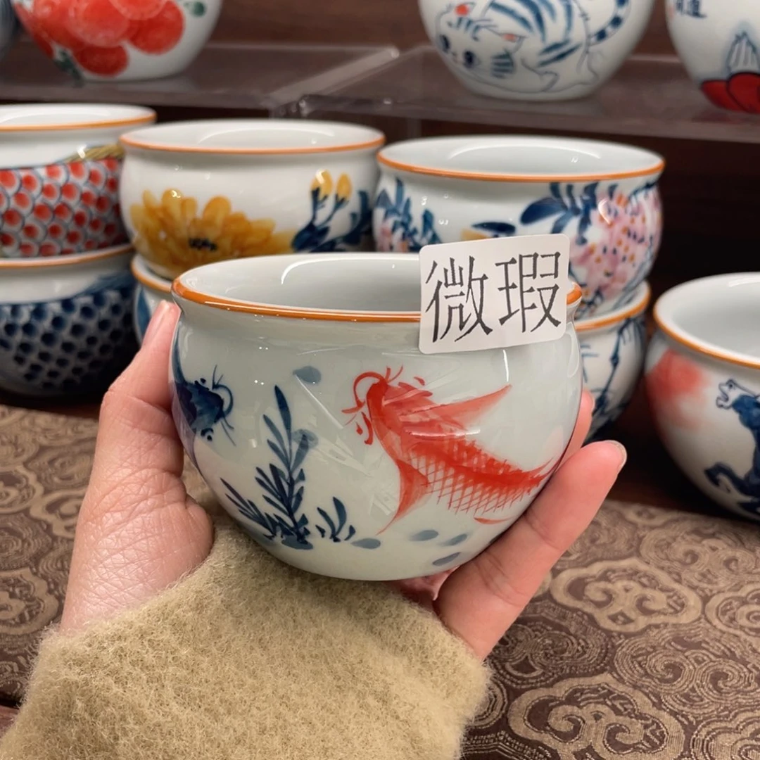 有瑕釉下彩纯手绘