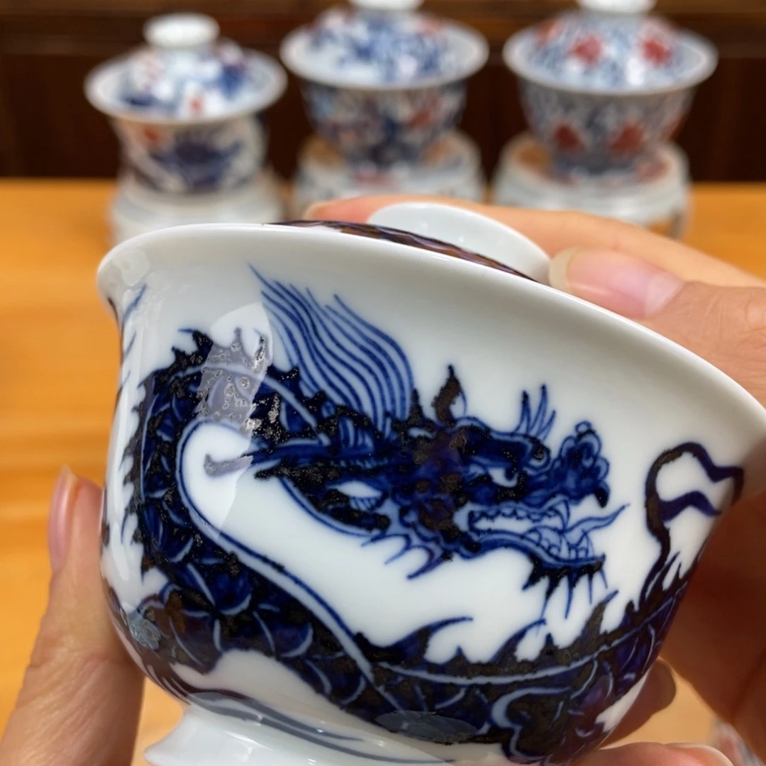 手绘现代茶具非古董