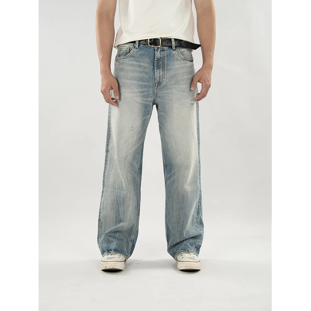 DOKIE【风吟】13盎司003版型水洗直筒版型牛仔裤32071