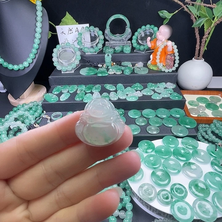 石英质玉未镶嵌吊坠(不含链)