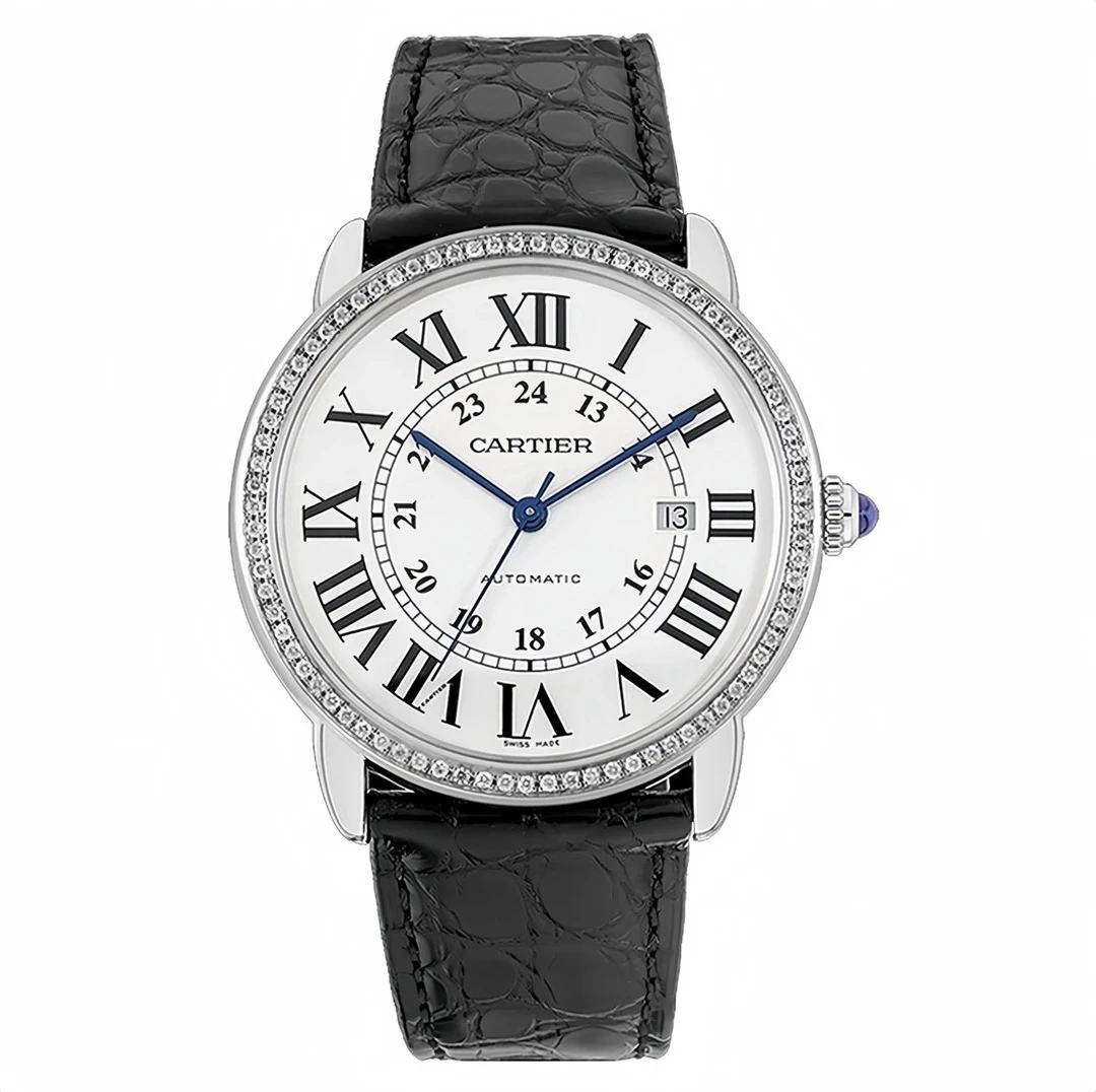 99新 Cartier/卡地亚 伦敦系列W6701010 /单表/42mm 后钻 精钢