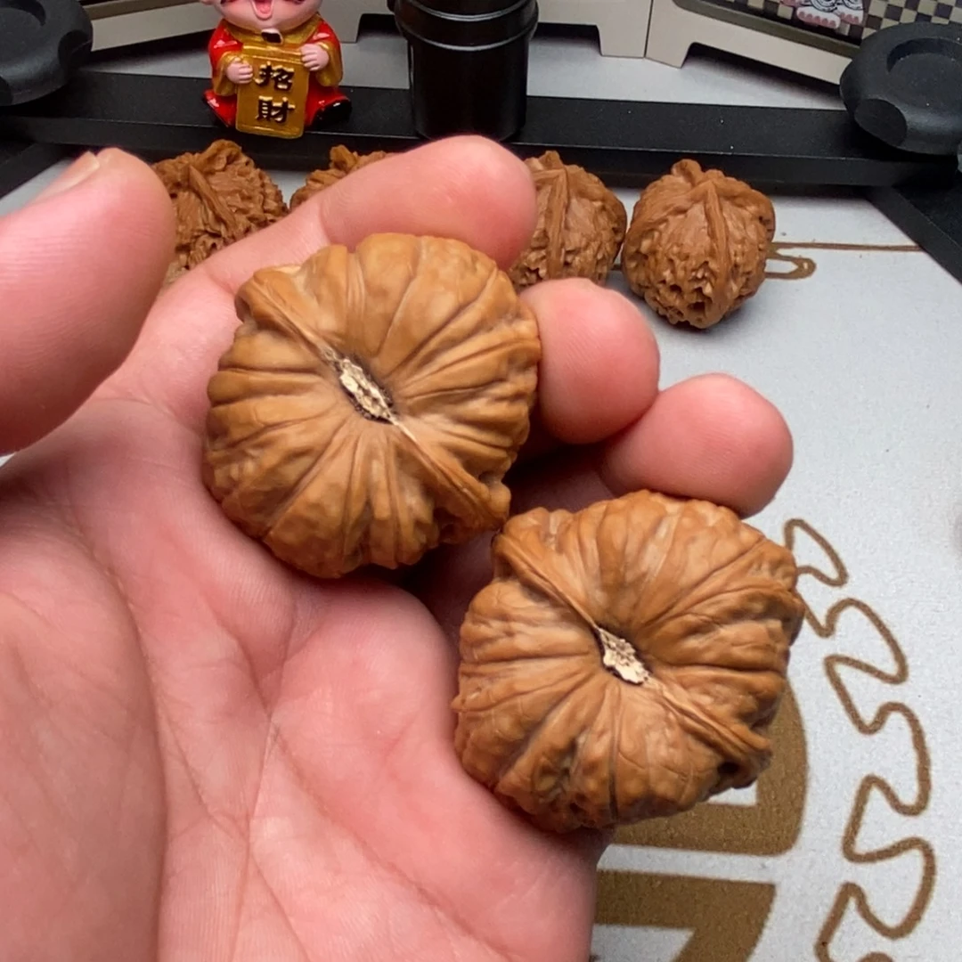 文玩核桃把件全品南瓜边42肚44.5尺