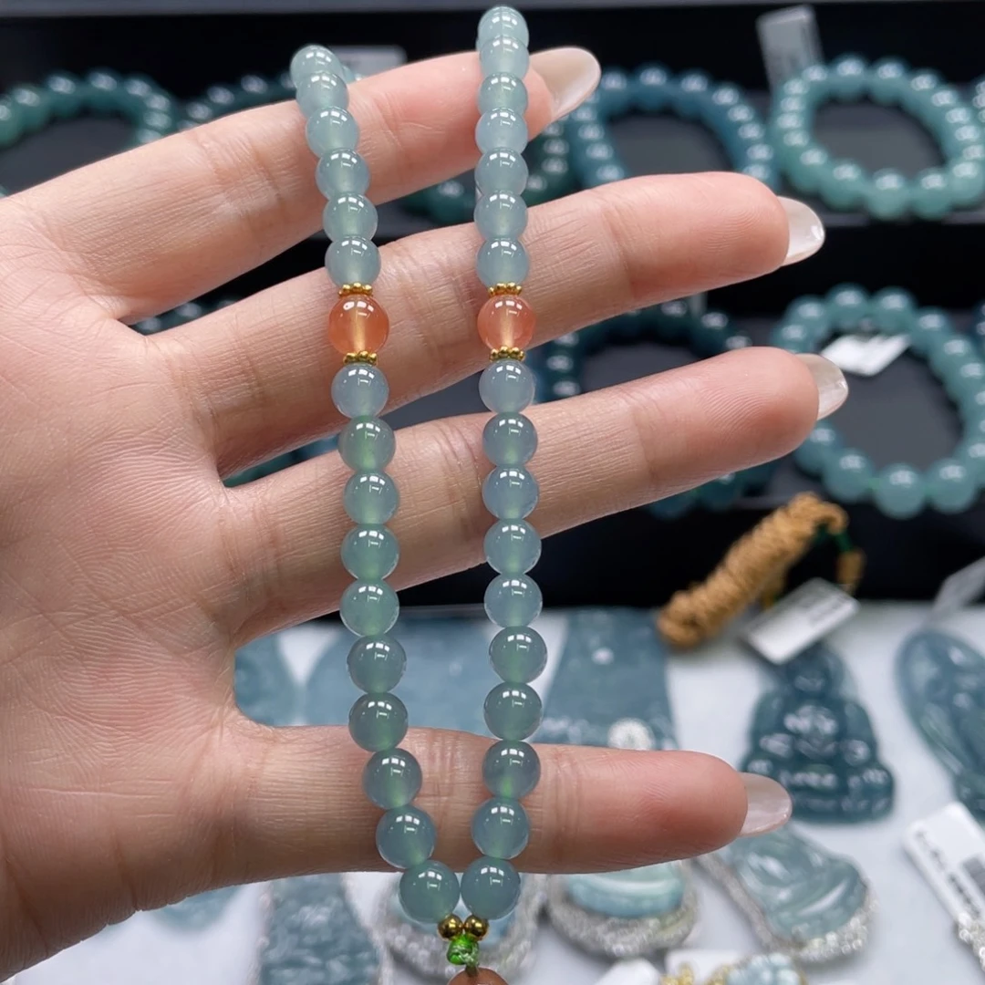 翡翠未镶嵌颈饰卡5.8手机挂