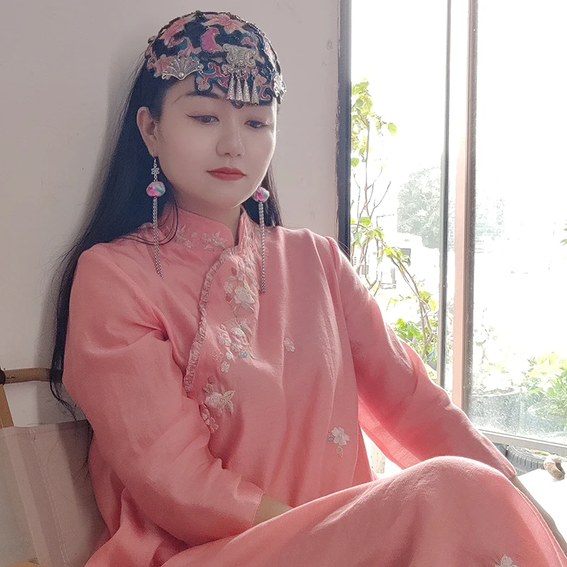 扶茶原创设计-民族风老绣发箍帽333