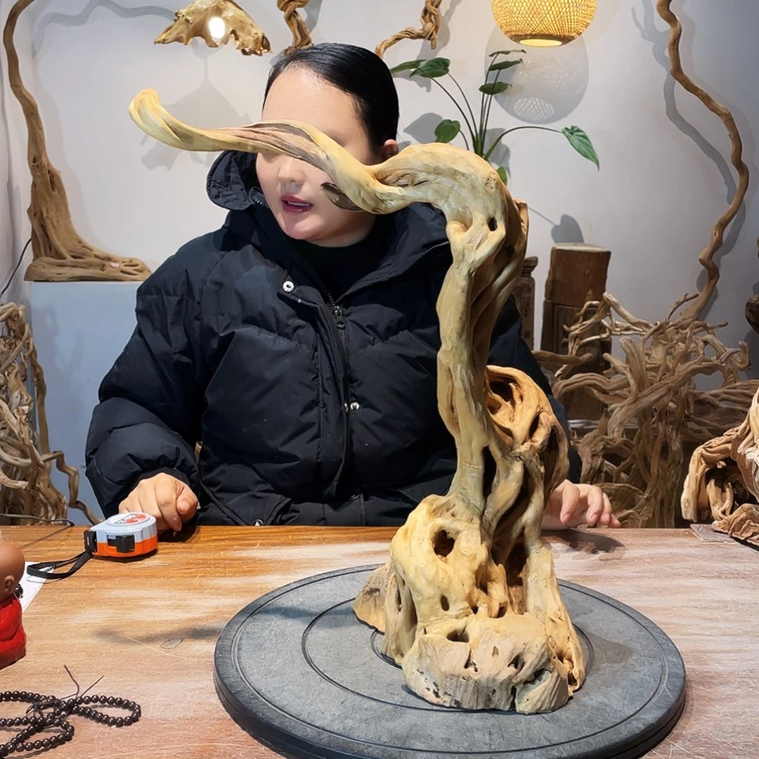 忆***惋天然根雕陶制艺术品