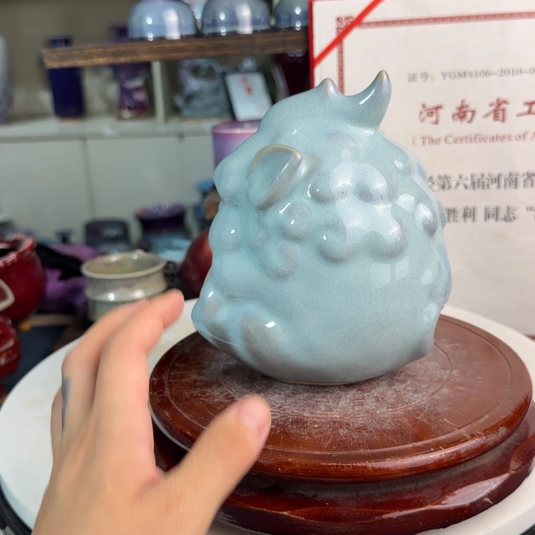 摆件郑家钧窑摆件