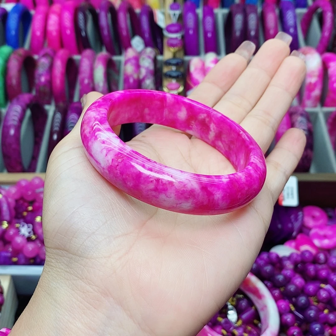 菩***光珐琅非金属猪油冻手镯