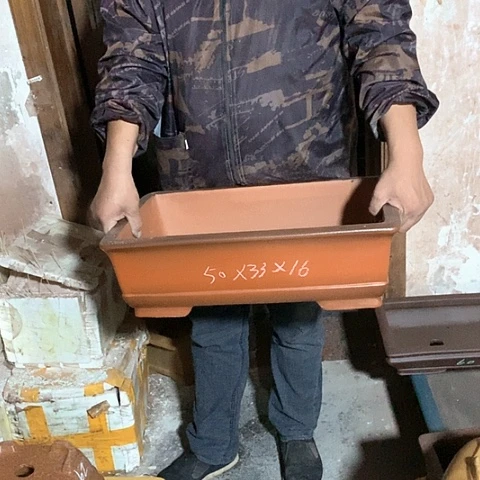 紫砂花盆手工定制