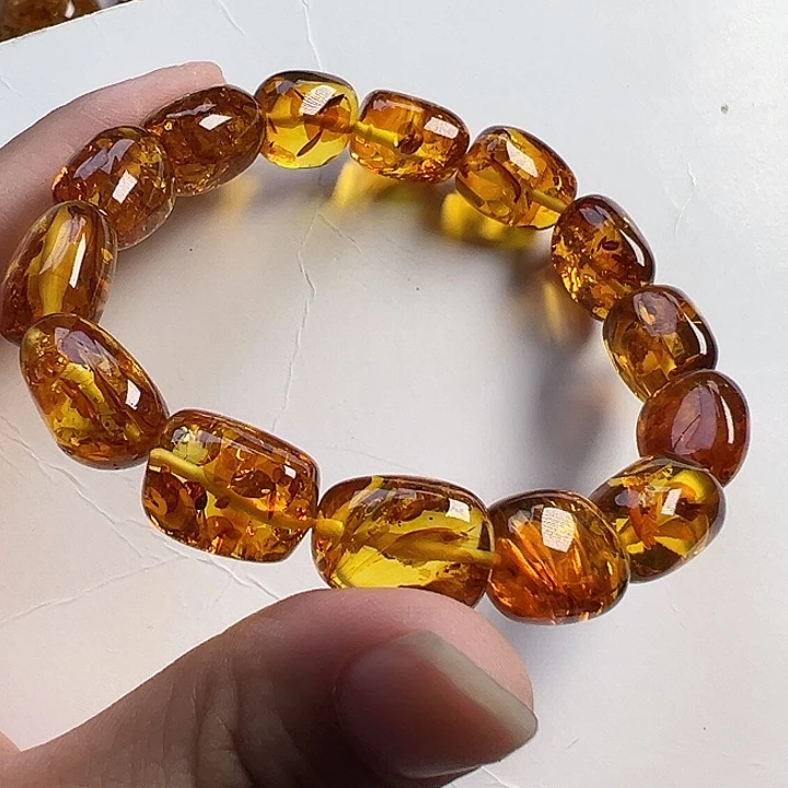 未镶嵌项圈琥珀（花珀）