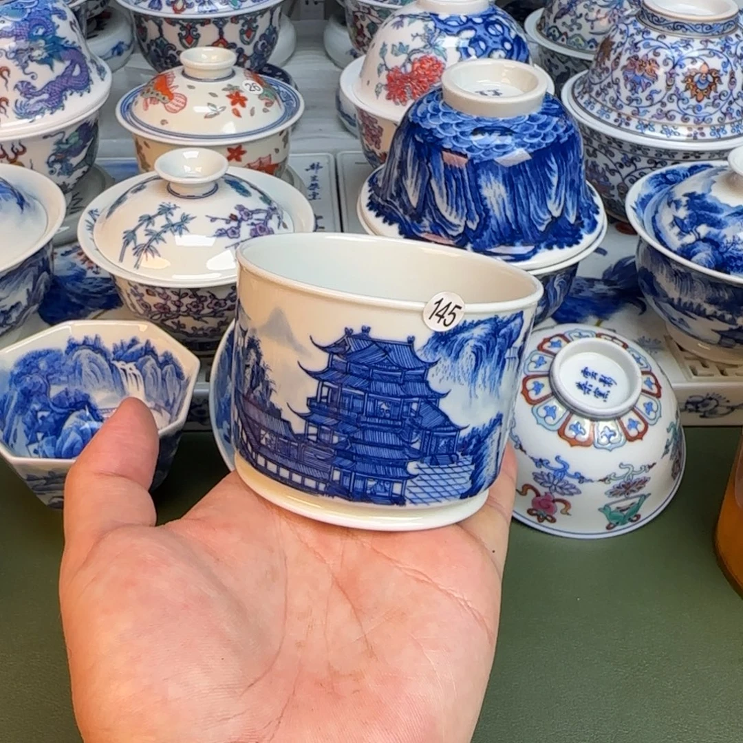 彦祖纯手工手绘茶具145