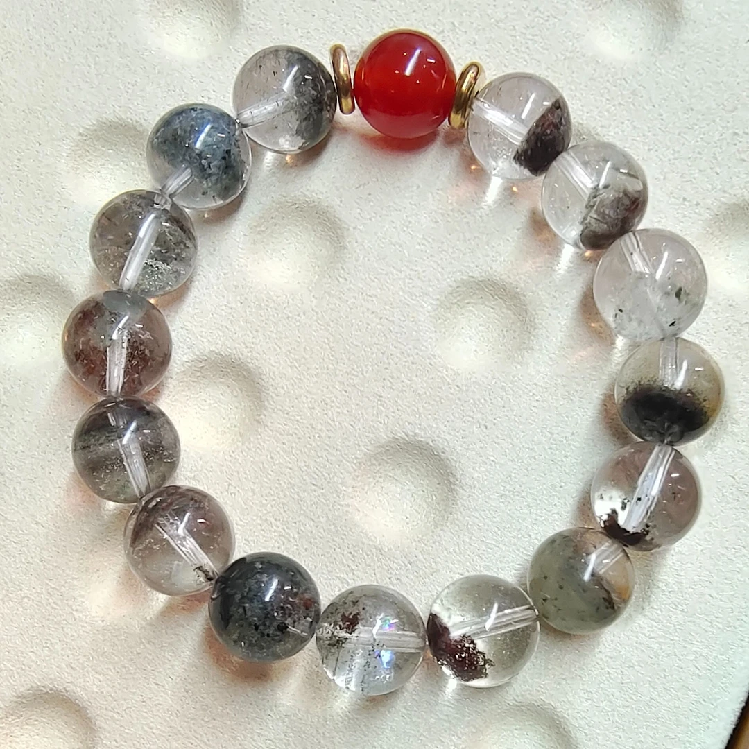 莫奈花园&红玛瑙水晶手串
