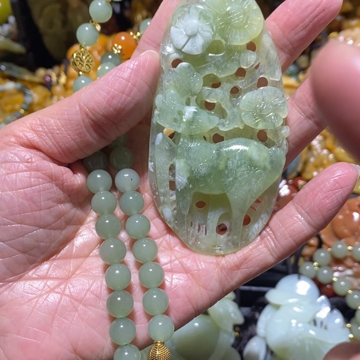 岫玉岫玉吊坠未镶嵌