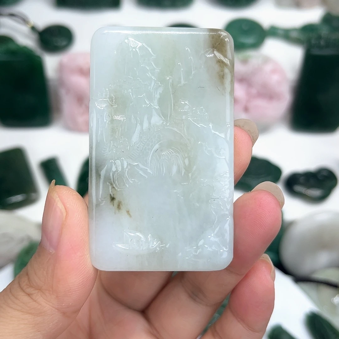 独山玉未镶嵌颈饰