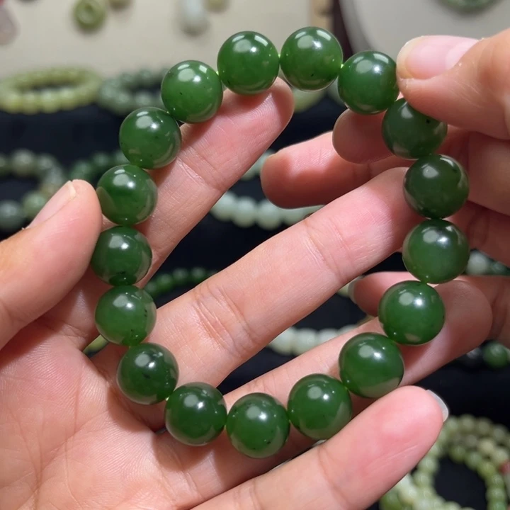 和田玉未镶嵌手链卡12