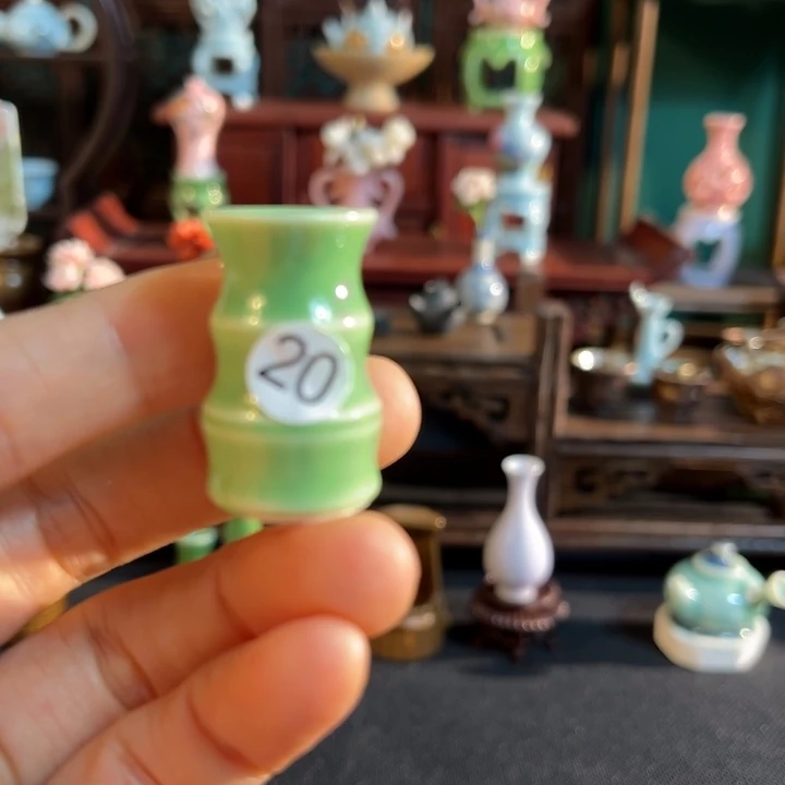 摆件微陶老王迷你花瓶