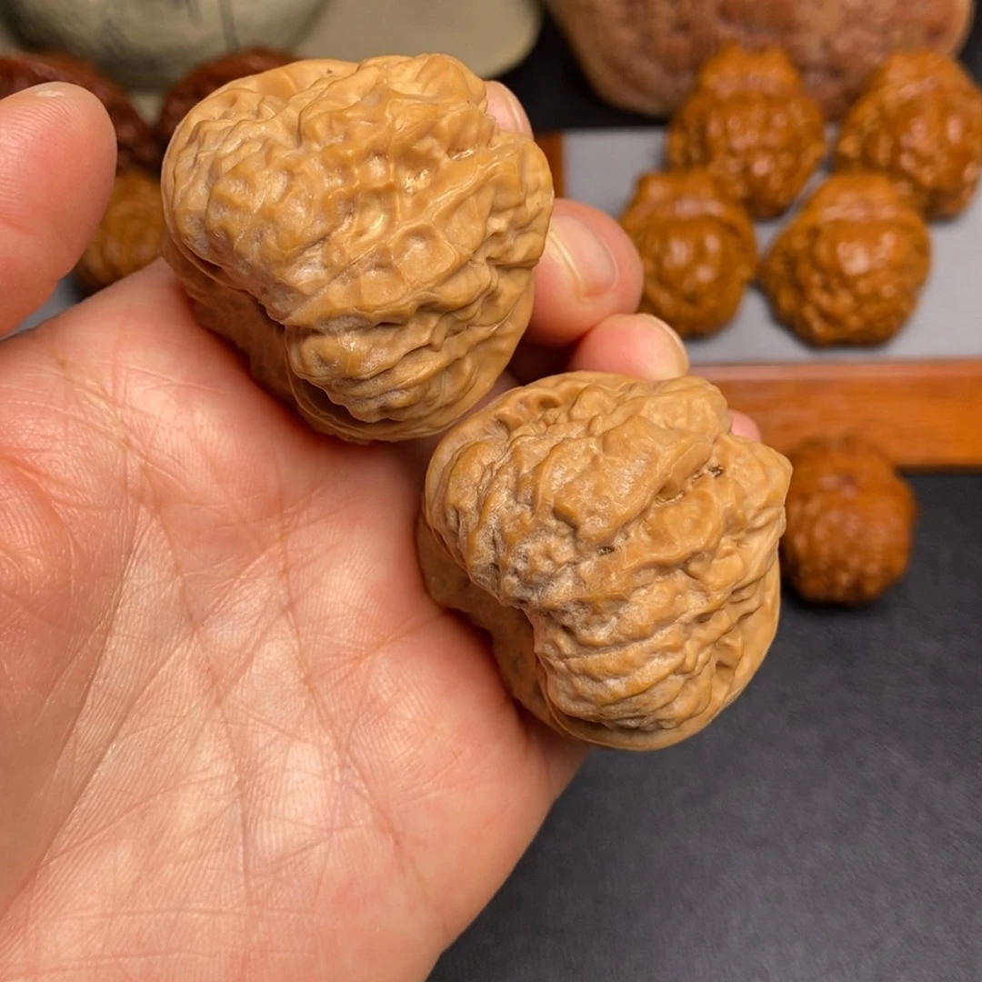 文玩核桃把件40蛤蟆头