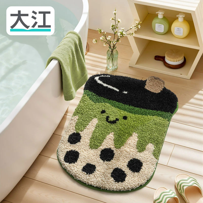 大江浴室吸水垫厕所门口防滑垫子家用洗手间门垫脚垫卫生间地垫子