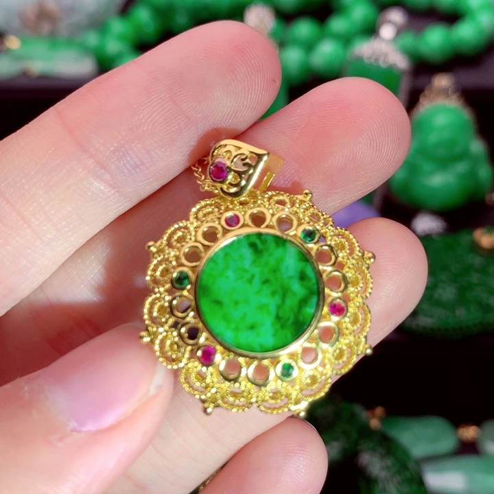 翡翠未镶嵌吊坠(不含链)