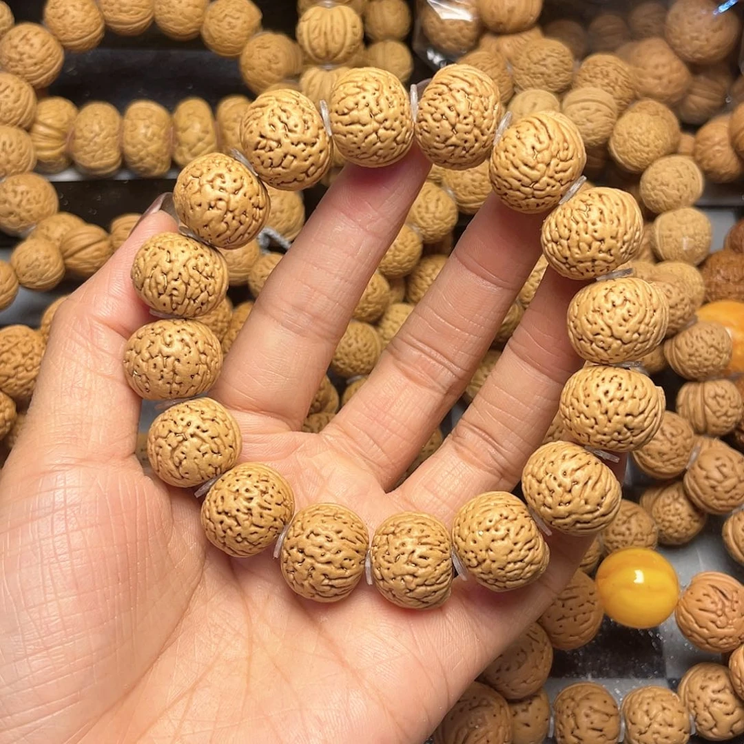 桃核手串我***人17.5王者南瓜手串