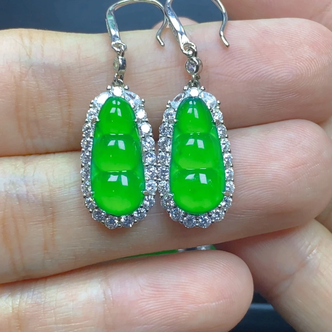 翡翠银S925镶嵌颈饰