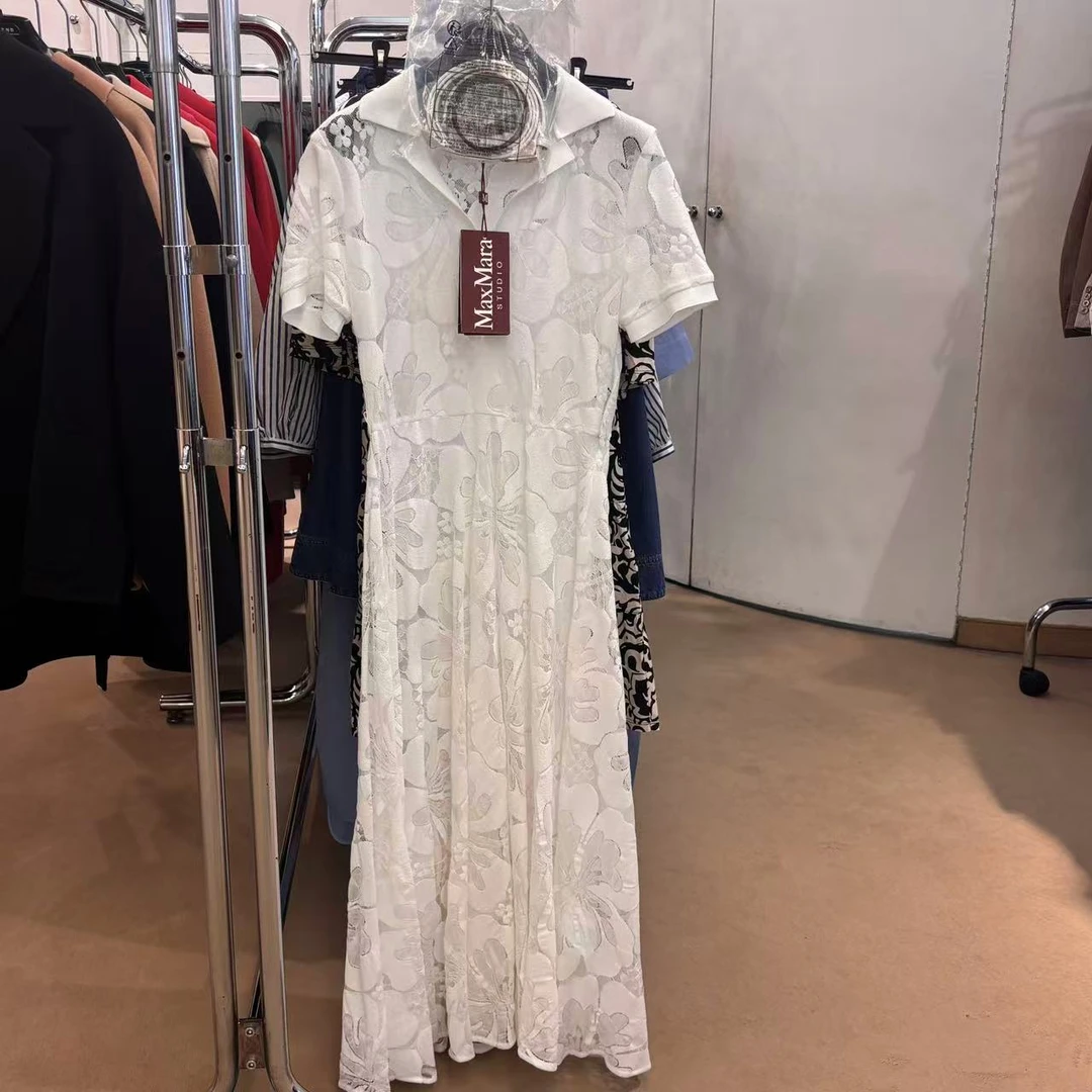 未使用 MaxMara LAMBRO 衬衣短袖连衣裙