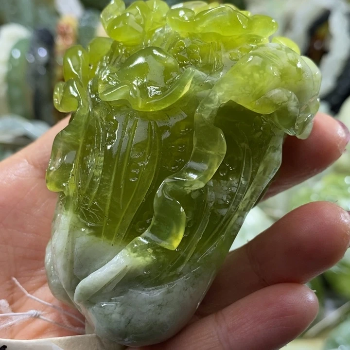 岫玉未镶嵌 岫玉手把