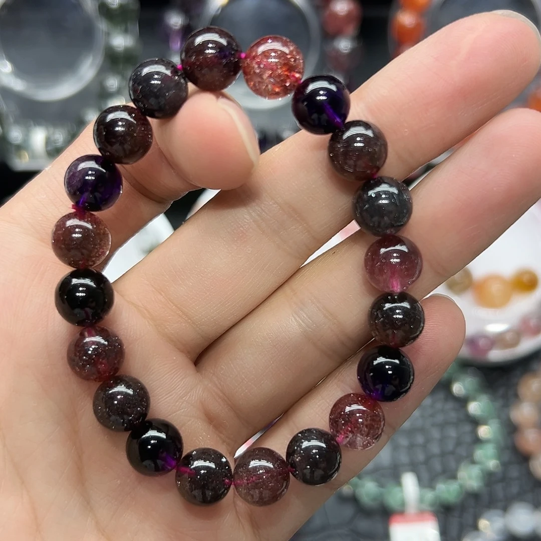 水晶手链未镶嵌好看