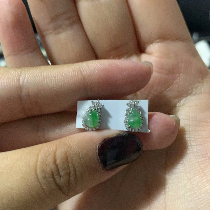 翡翠银S925镶嵌戒指