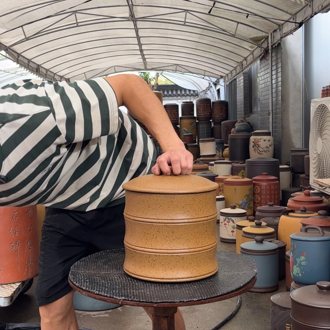紫砂茶叶罐8饼茶叶罐