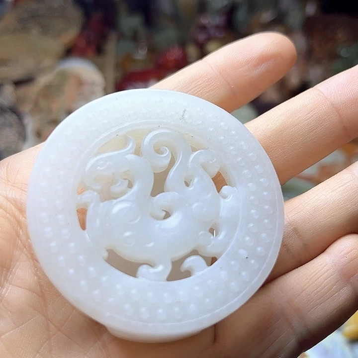 和田玉未镶嵌挂件