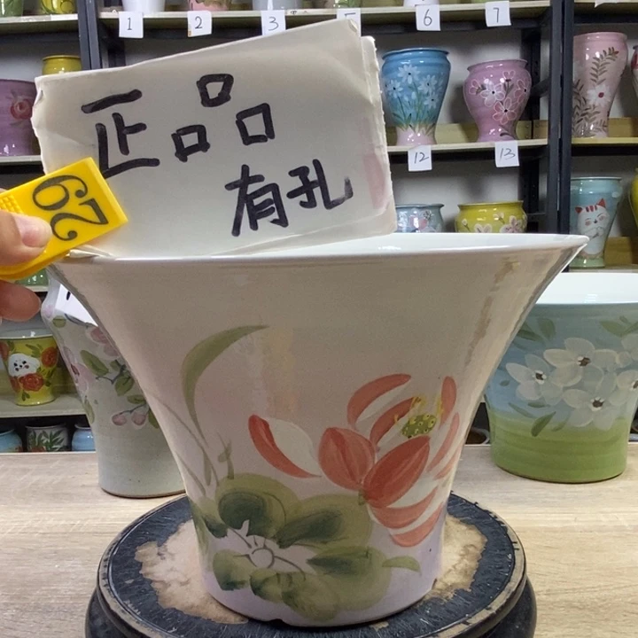 景德镇高温陶瓷花盆