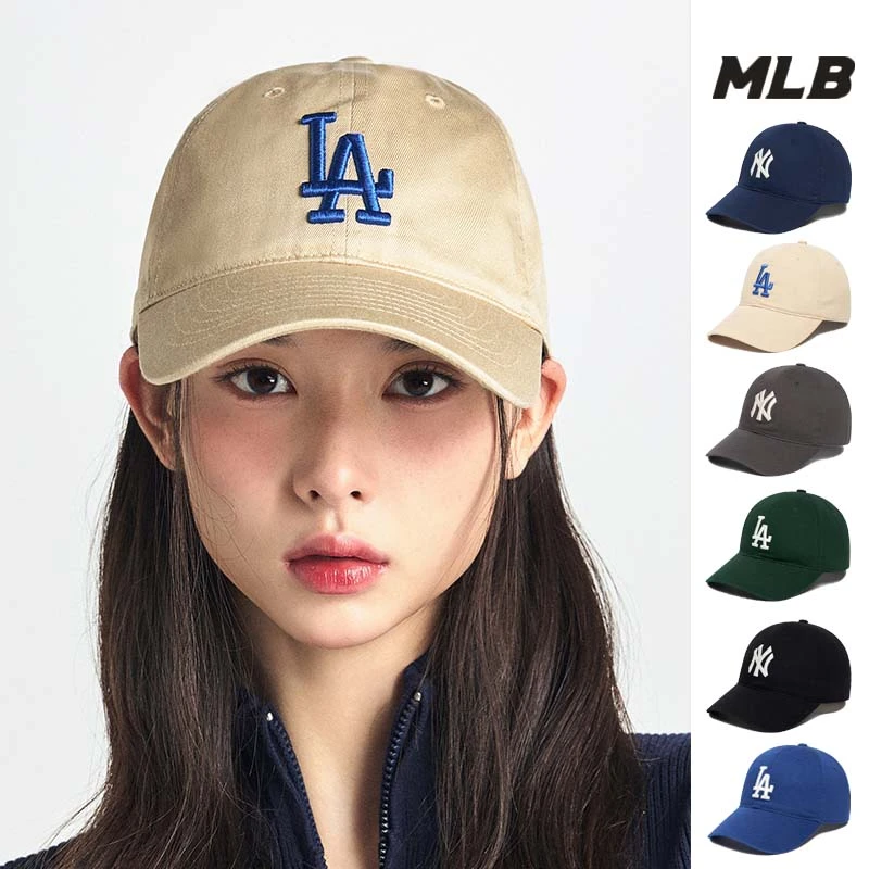 MLB韩国正品男女同款户外百搭韩系软顶刺绣棒球帽鸭舌帽秋冬CP66