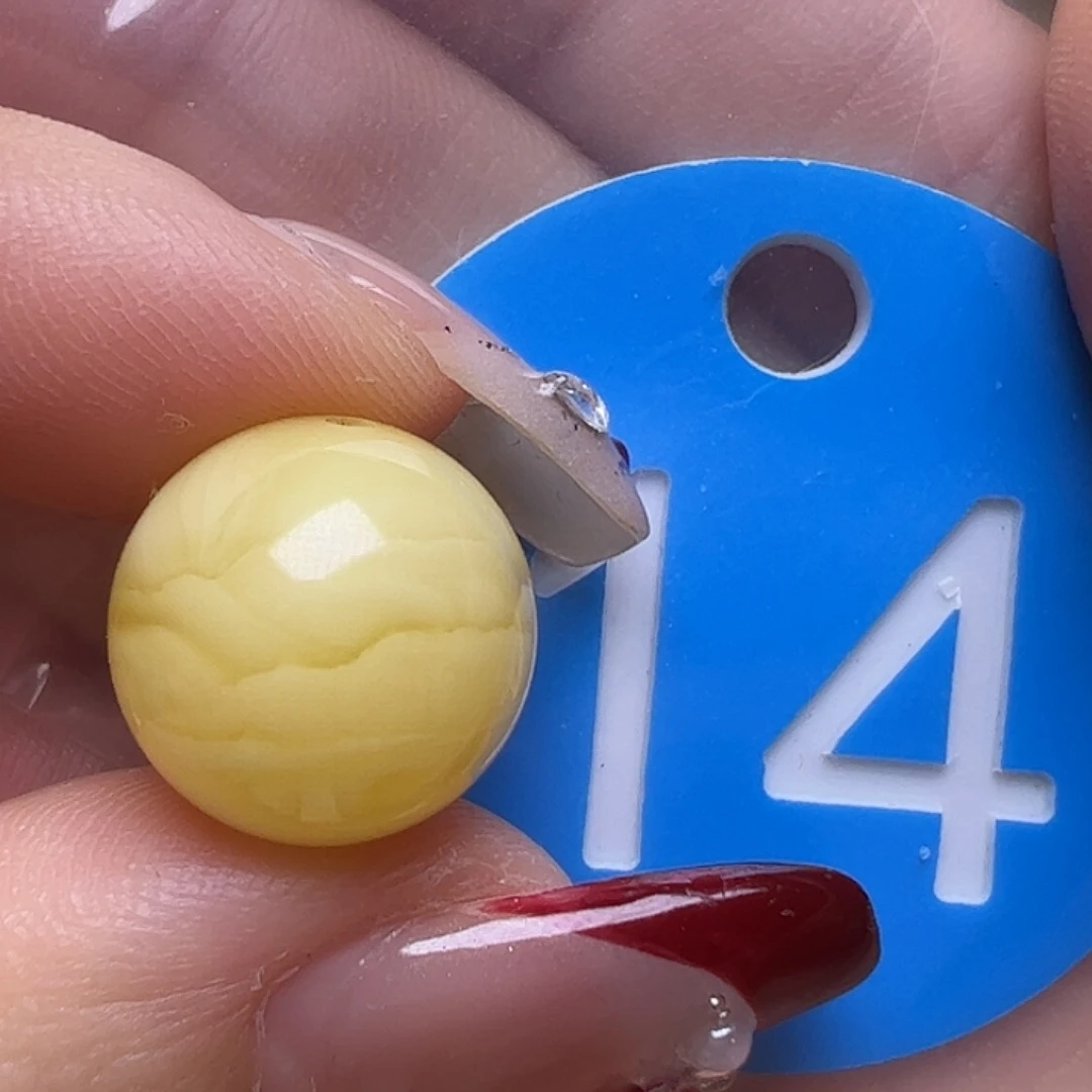 蜜蜡未镶嵌珠宝奇石微瑕13mm圆珠