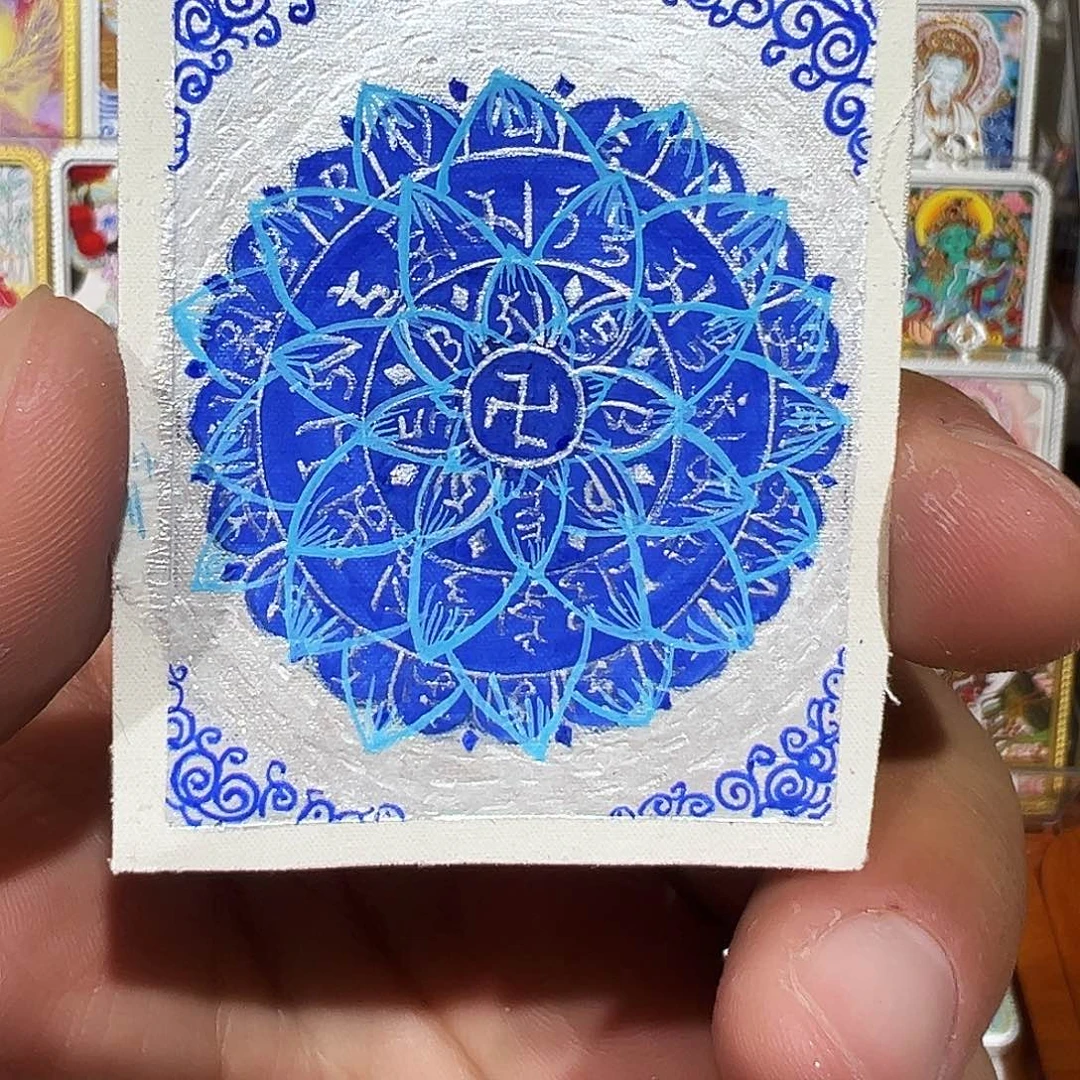 吊坠牛牛甄选纯手绘唐卡