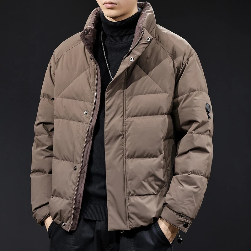 Cebrodz羽绒服男冬季2024新款加厚抗寒保暖立领男士短款潮牌