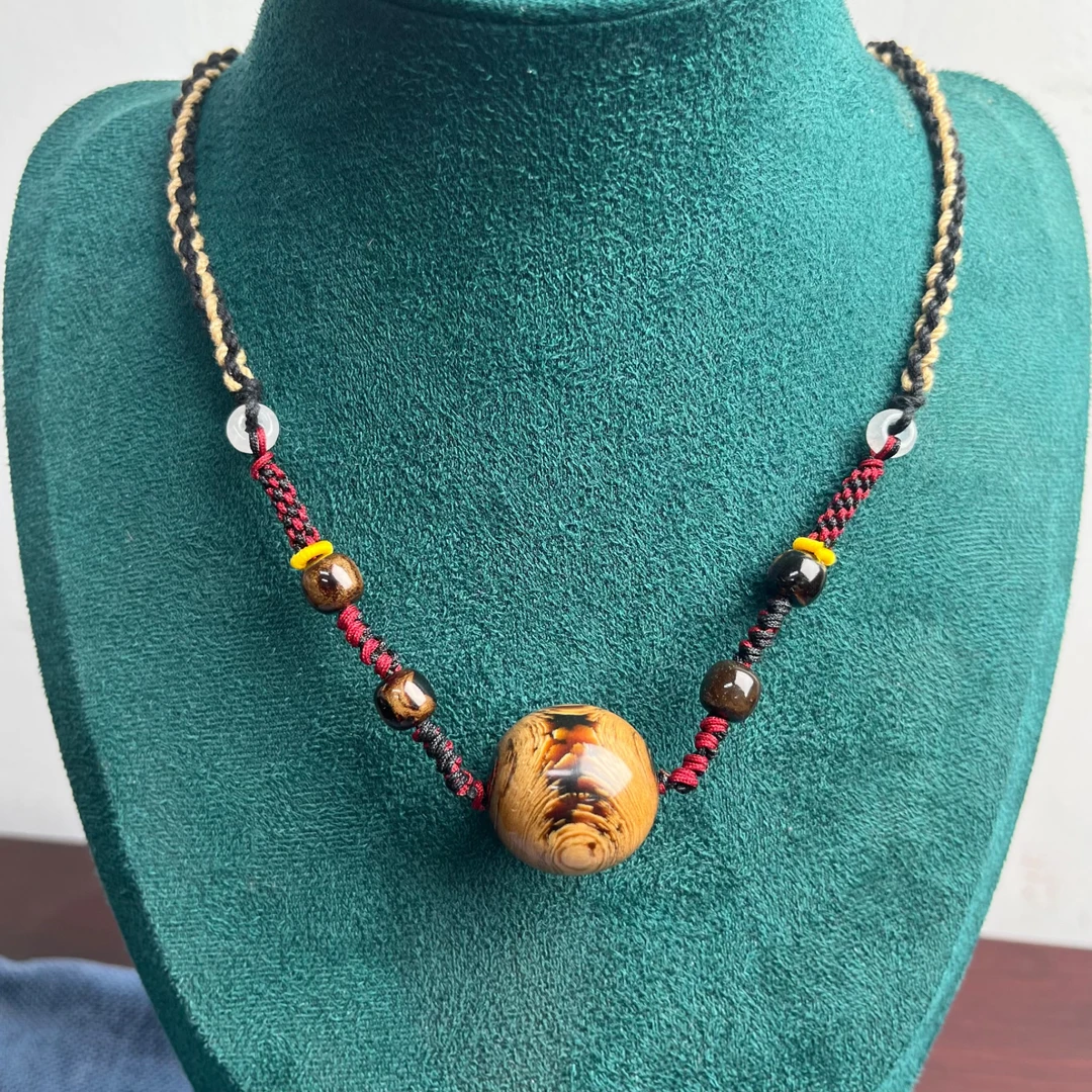 【千层妖花六级+++】血柳精品2.4正圆单珠圆雕锁骨链高端精品